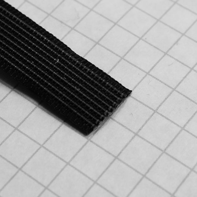 Rigilene Black Polyester 12mm Corset Boning By the Yard (M222.06)