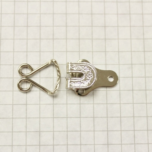 9mm Trouser Hook and Bar Fasteners - Silver - Trimming Shop
